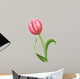 pink tulip flower Wall Decal