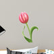 pink tulip flower Wall Decal