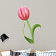 pink tulip flower Wall Decal