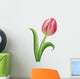Pink Tulip Flower Illustration 2 Wall Decal