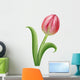 Pink Tulip Flower Illustration 2 Wall Decal