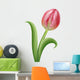 Pink Tulip Flower Illustration 2 Wall Decal