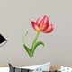 Pink Tulip Flower Illustration Wall Decal