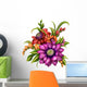 Autumn Colorful Flowers Arrangement Wall Decal