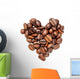 Heart from Coffee Beans Wall Decal