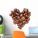 Heart from Coffee Beans Wall Decal