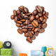 Heart from Coffee Beans Wall Decal