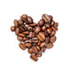 Heart from Coffee Beans Wall Decal