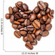 Heart from Coffee Beans Wall Decal
