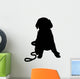 Labrador Puppy Silhouette Wall Decal