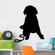 Labrador Puppy Silhouette Wall Decal