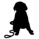 Labrador Puppy Silhouette Wall Decal