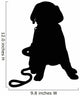 Labrador Puppy Silhouette Wall Decal
