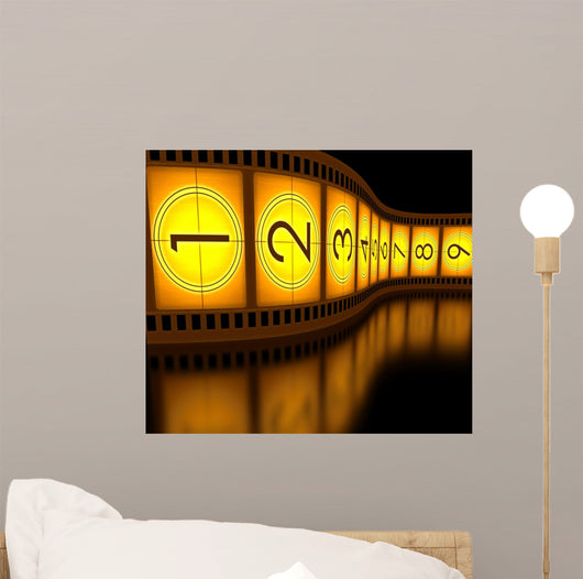 Filmstrip Countdown Wall Decal