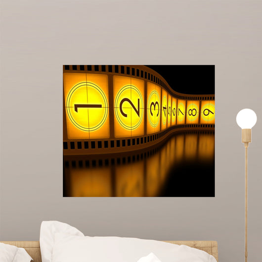 Filmstrip Countdown Wall Decal