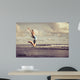 Teen Girl Jumping Beach Wall Decal