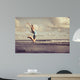 Teen Girl Jumping Beach Wall Decal