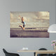 Teen Girl Jumping Beach Wall Decal