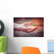 Woman's hands with water splash Wall Mural
