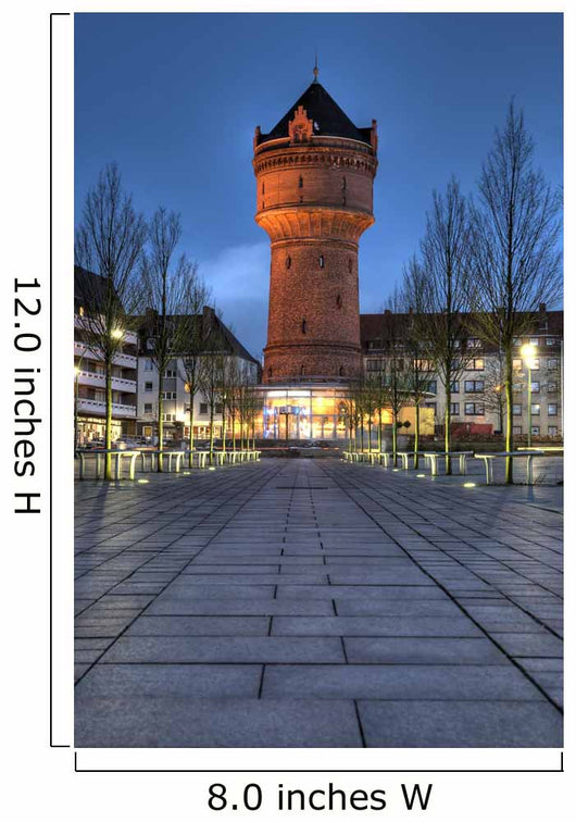 Water tower, Bremerhaven, Germany Wall Mural