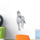 Curious White Unicorn Wall Decal