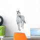 Curious White Unicorn Wall Decal