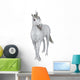 Curious White Unicorn Wall Decal