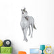 Curious White Unicorn Wall Decal