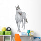 Curious White Unicorn Wall Decal