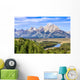 Grand Teton Mountains Scenic Wall Decal