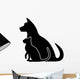 silhouette of pets Wall Decal
