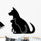 silhouette of pets Wall Decal