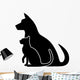 silhouette of pets Wall Decal