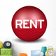 Rent Symbol Red Wall Decal