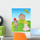 Knight Princess and Dragon Wall Decal