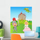 Knight Princess and Dragon Wall Decal