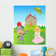 Knight Princess and Dragon Wall Decal