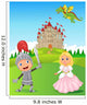 Knight Princess and Dragon Wall Decal