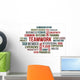 Teamwork Word Cloud Wall Decal