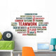 Teamwork Word Cloud Wall Decal