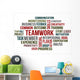 Teamwork Word Cloud Wall Decal
