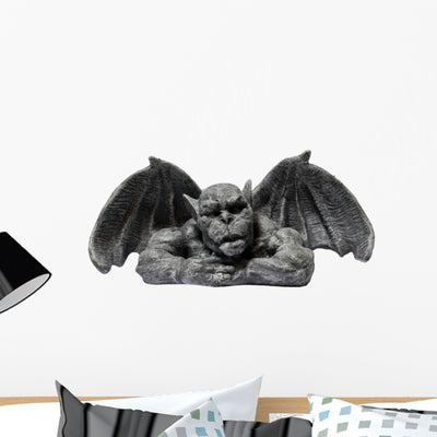 Gargoyle Wall Decal shown on a wall