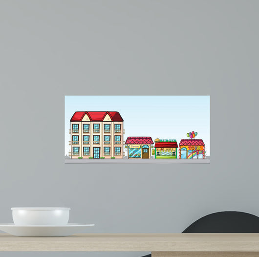 Stores Street Wall Decal