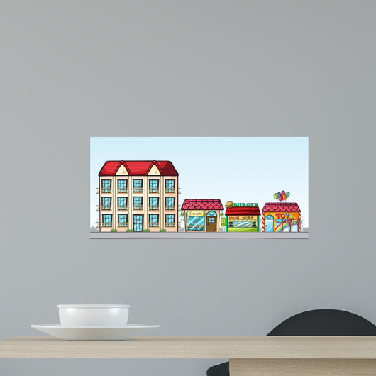 Stores Street Wall Decal