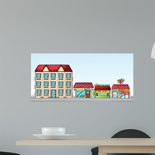 Stores Street Wall Decal