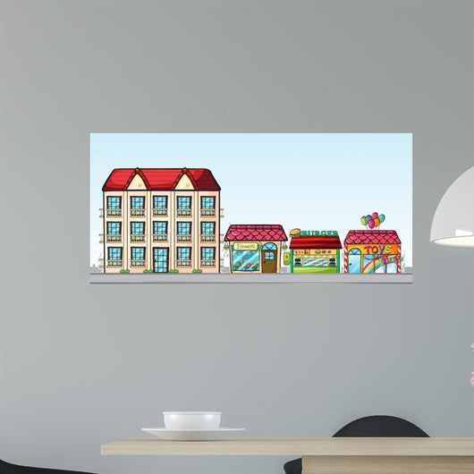 Stores Street Wall Decal