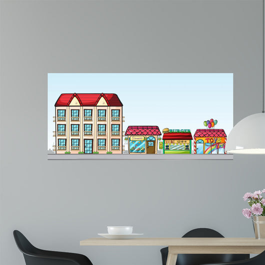 Stores Street Wall Decal