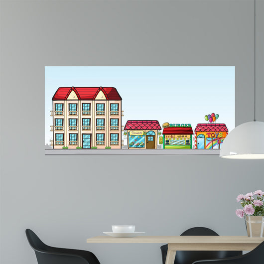 Stores Street Wall Decal