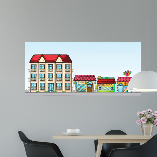 Stores Street Wall Decal