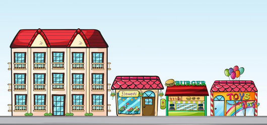 Stores Street Wall Decal
